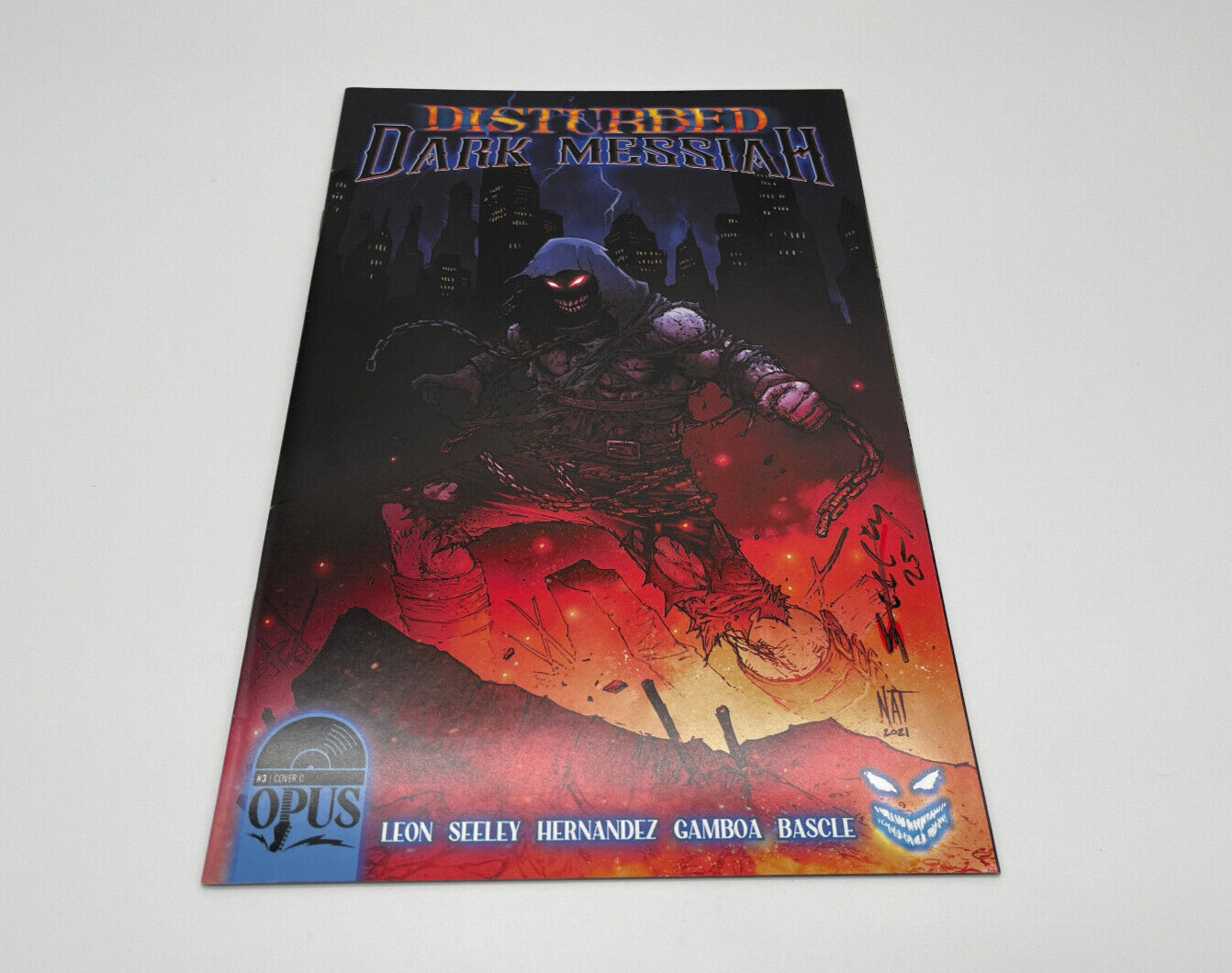 Disturbed Dark Messiah #3 Cover C Jones Variant Signed by Tim Seeley Disturbed Dark Messiah #3 Cover C Jones Variant Signed by Tim Seeley