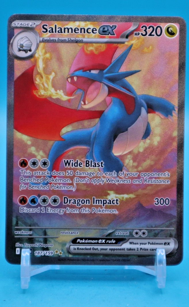 Pokémon TCG Salamence ex 187/159 Journey Together SIR Pokémon TCG Salamence ex 187/159 Journey Together SIR
