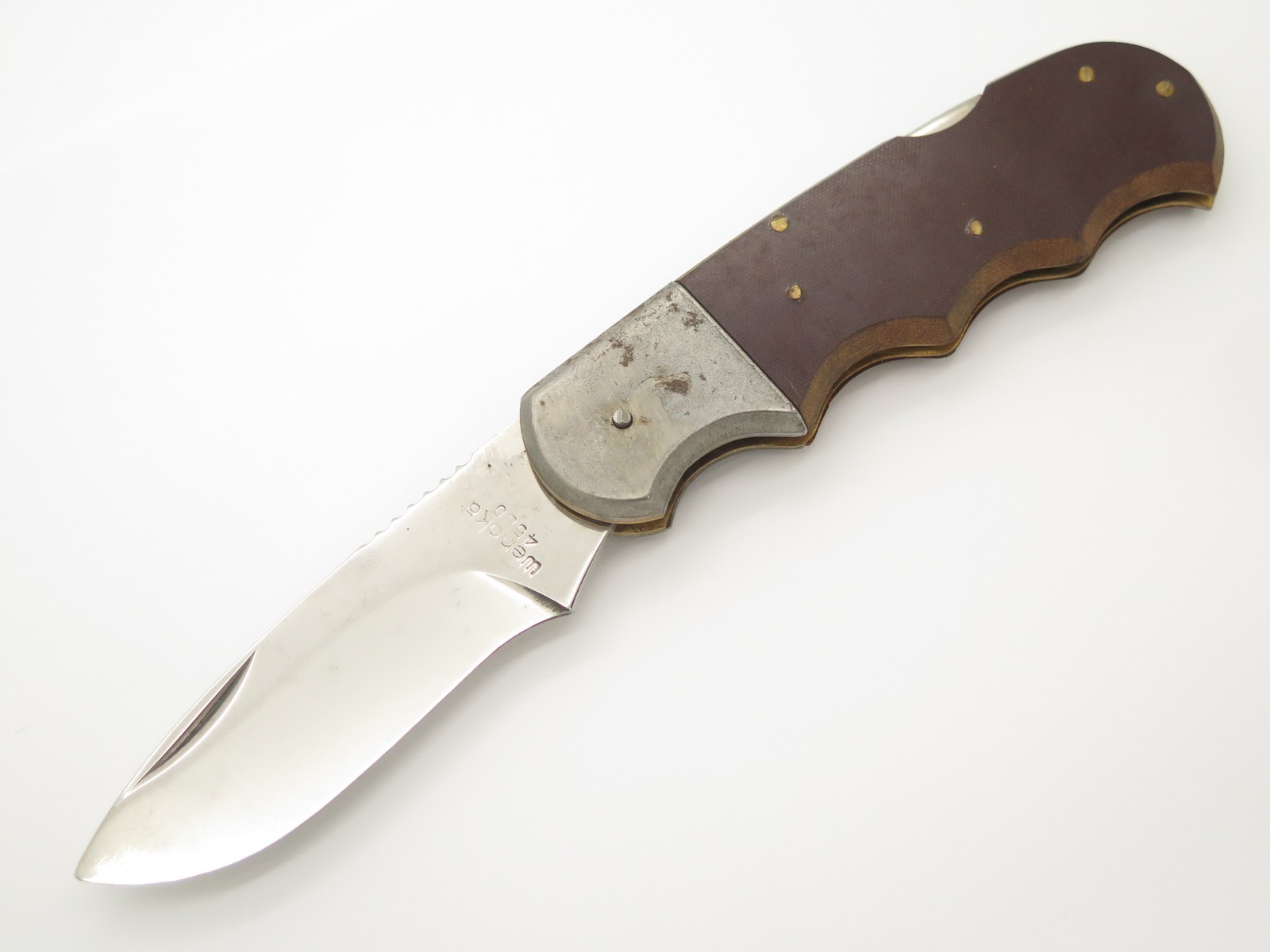Vtg 70s Wenoka Magnum Imai Seki Japan Folding Hunter Lockback Knife Unfinished#2 Vtg 70s Wenoka Magnum Imai Seki Japan Folding Hunter Lockback Knife Unfinished#2