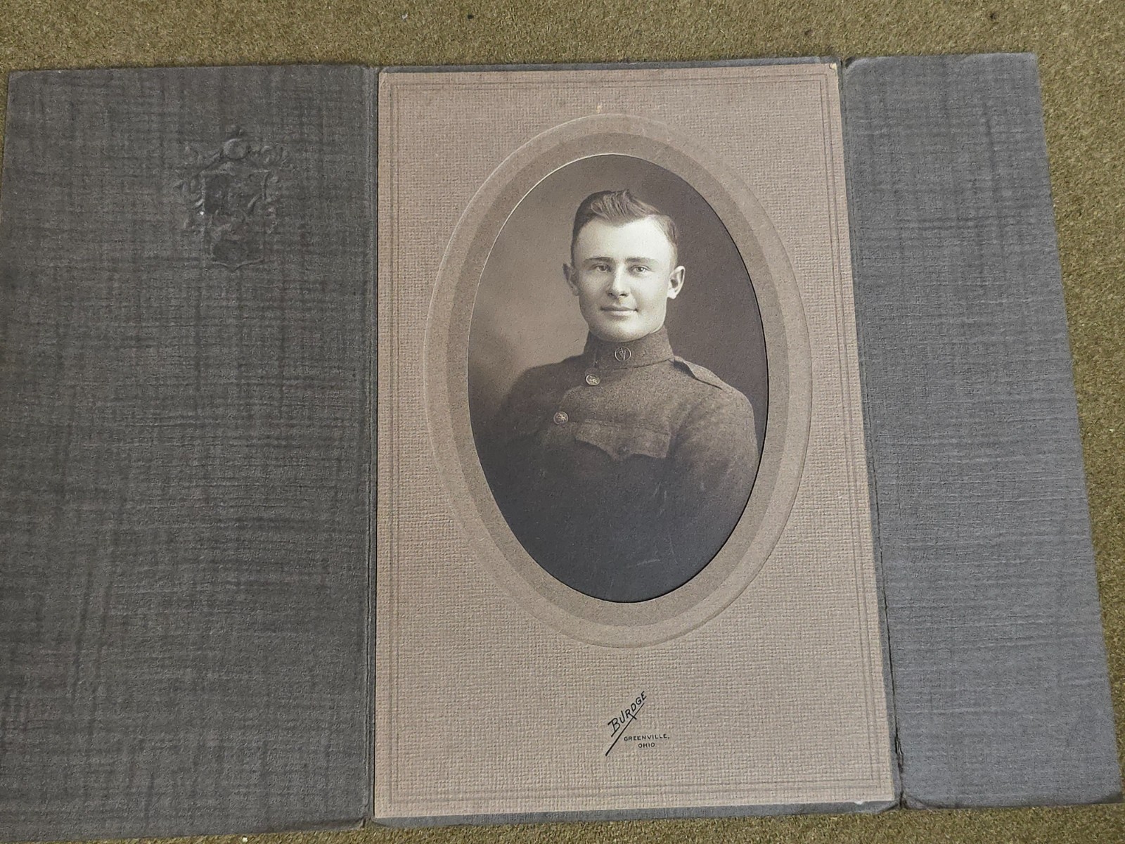 WWI US Army Portrait from Burdge Studios.