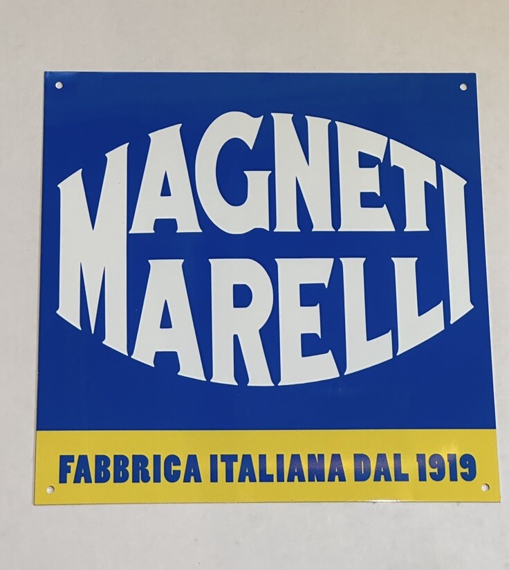 Italian parts, lancia, Alfa Romeo, Mopar metal RED sign