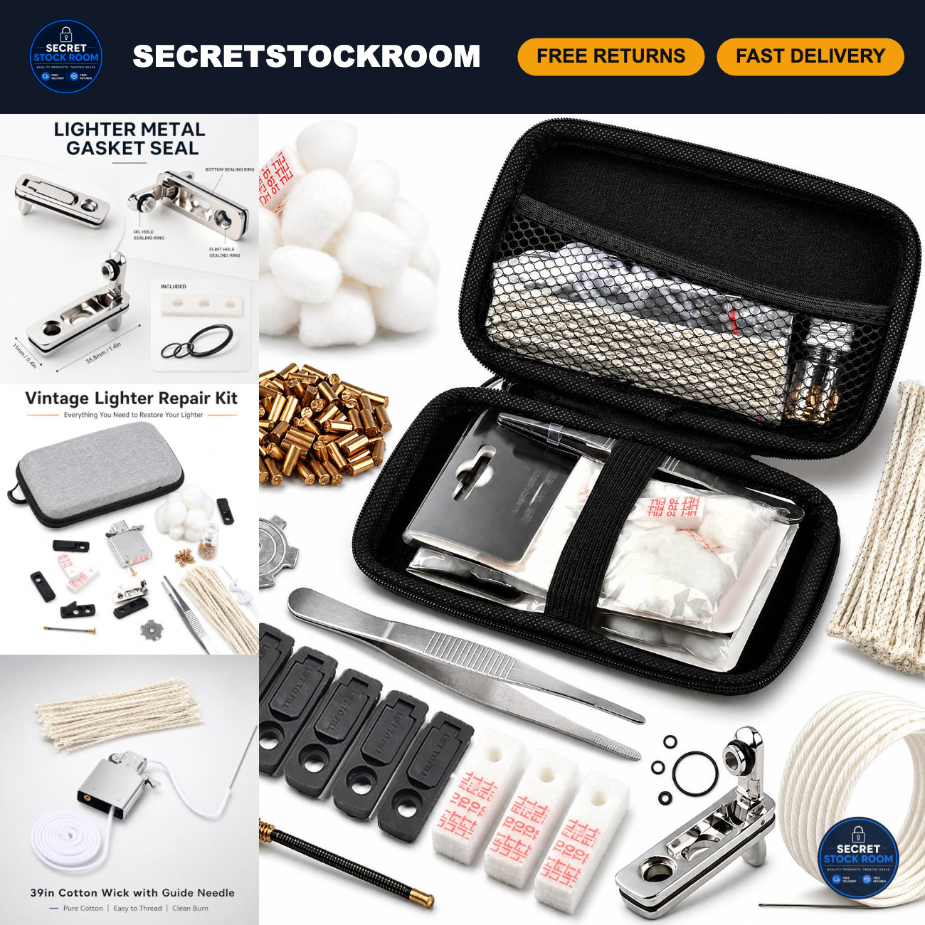 Vintage Lighter Repair & Maintenance Kit - Essential Tools for Collectors & Enth