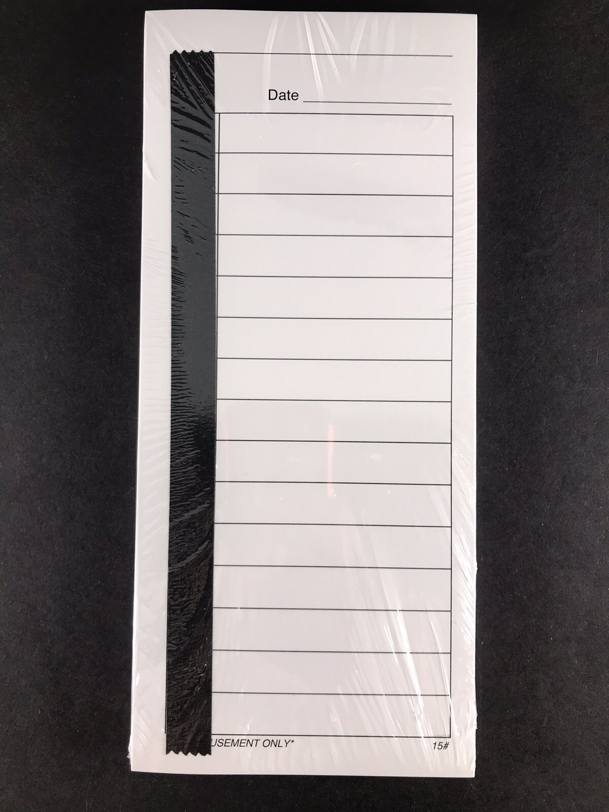 25 count 15 Line TEAR OFF Football Cards RAFFLE Rip Tickets Gambling Strip Card