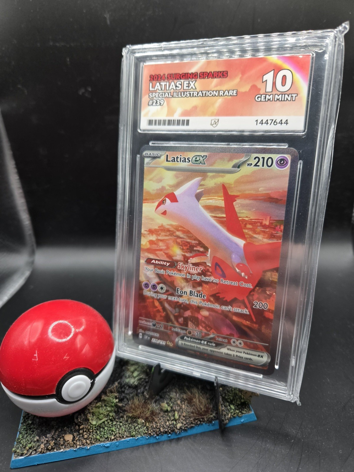 Pokémon TCG Latias EX #239/191 Surging Sparks Sir Ace Grading 10 Gem Mint