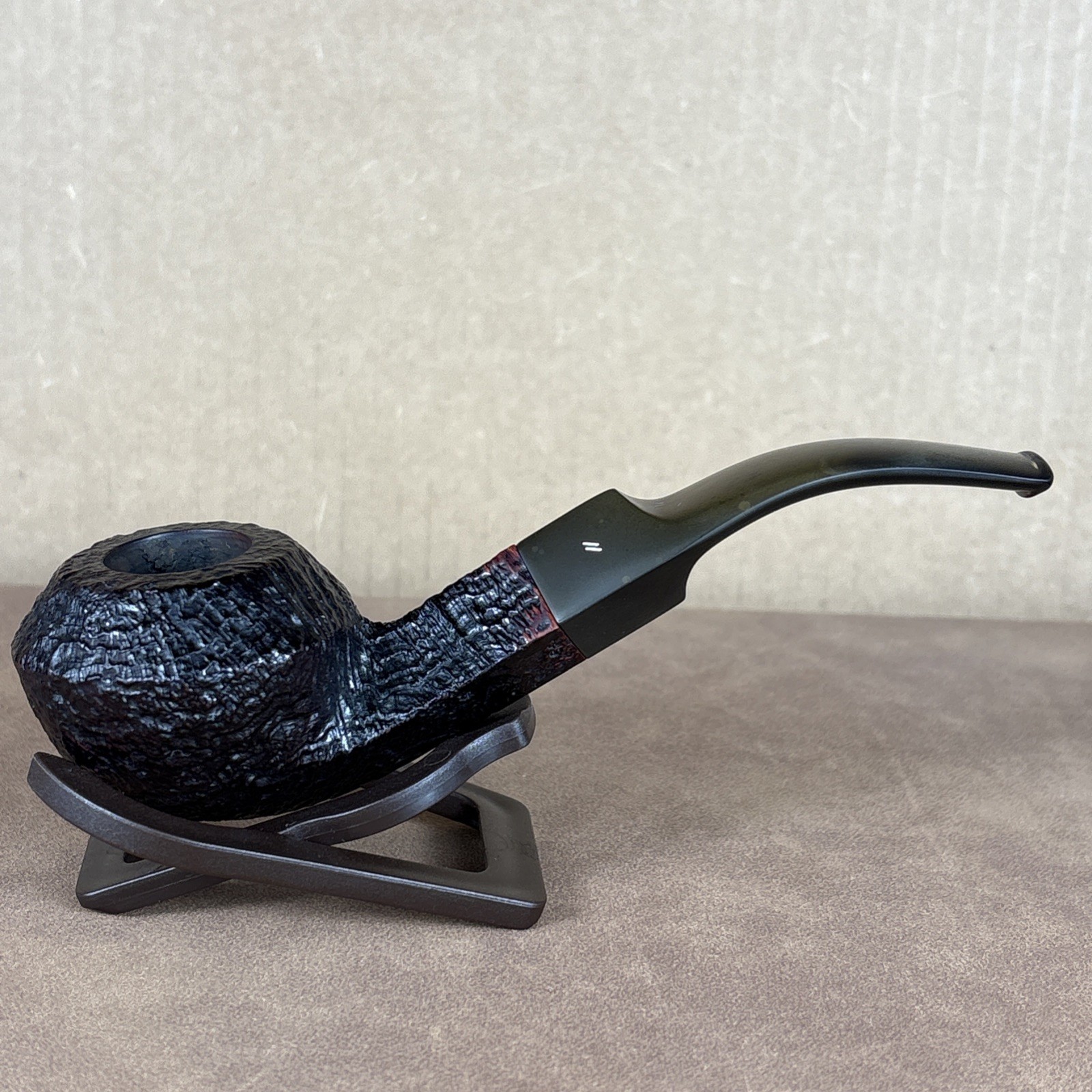 2000 Becker & Musico 5 Years-5 Sandblast Bent Bulldog Estate Smoking Pipe Italy