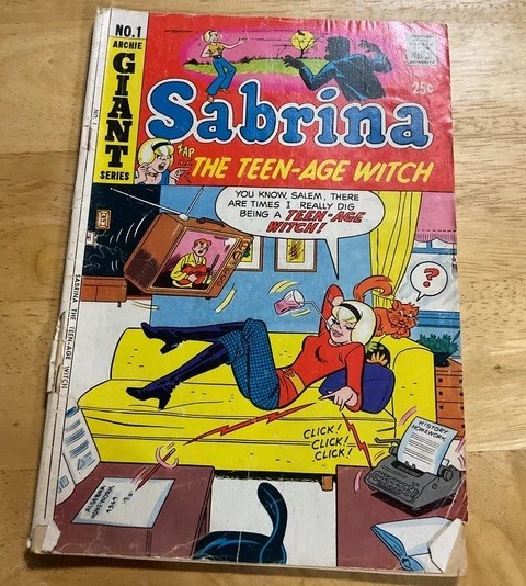 Used Vintage April 1971  #1 Sabrina The Teenage Witch  Comic Book