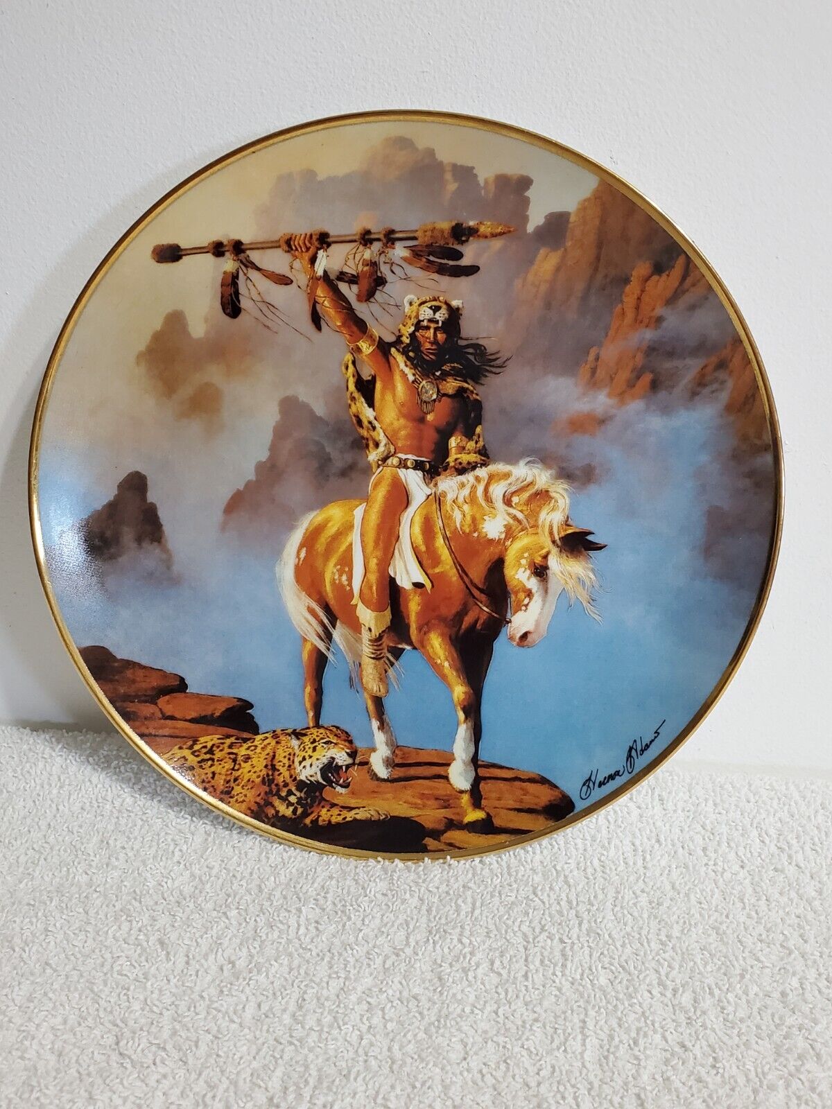 Franklin Mint Spirit of the South Wind by Herman Adams Western Collector Plate