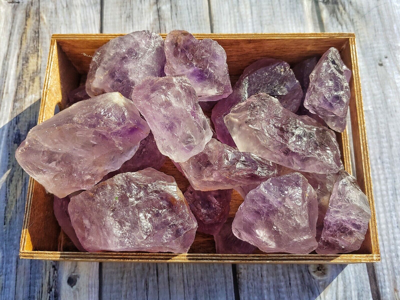1lb Amethyst Crystal Rough Raw Natural Stones Lot Reiki Yoga US SELLER