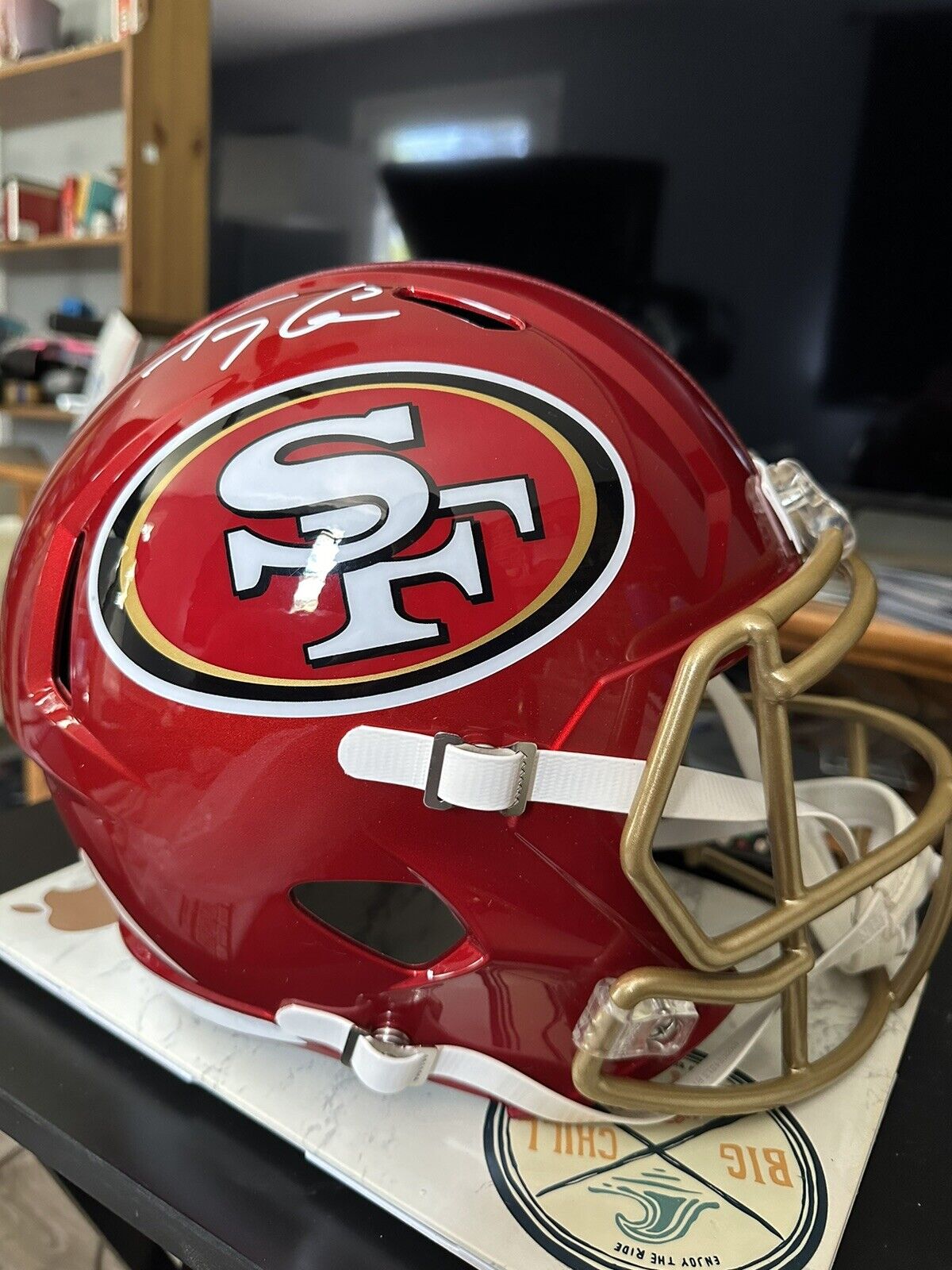 Trey Lance Signed San Francisco 49ers Full Size Replica Helmet AUTO Fanatics