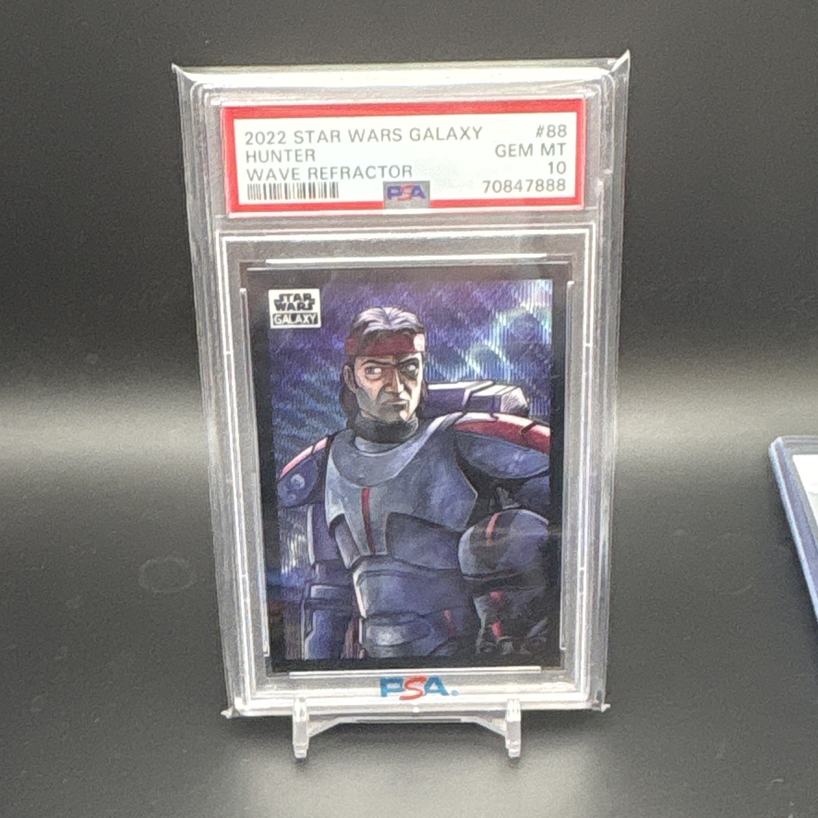 Topps 2022 Star Wars Galaxy Hunter Wave Refractor PSA 10 #88 13/99