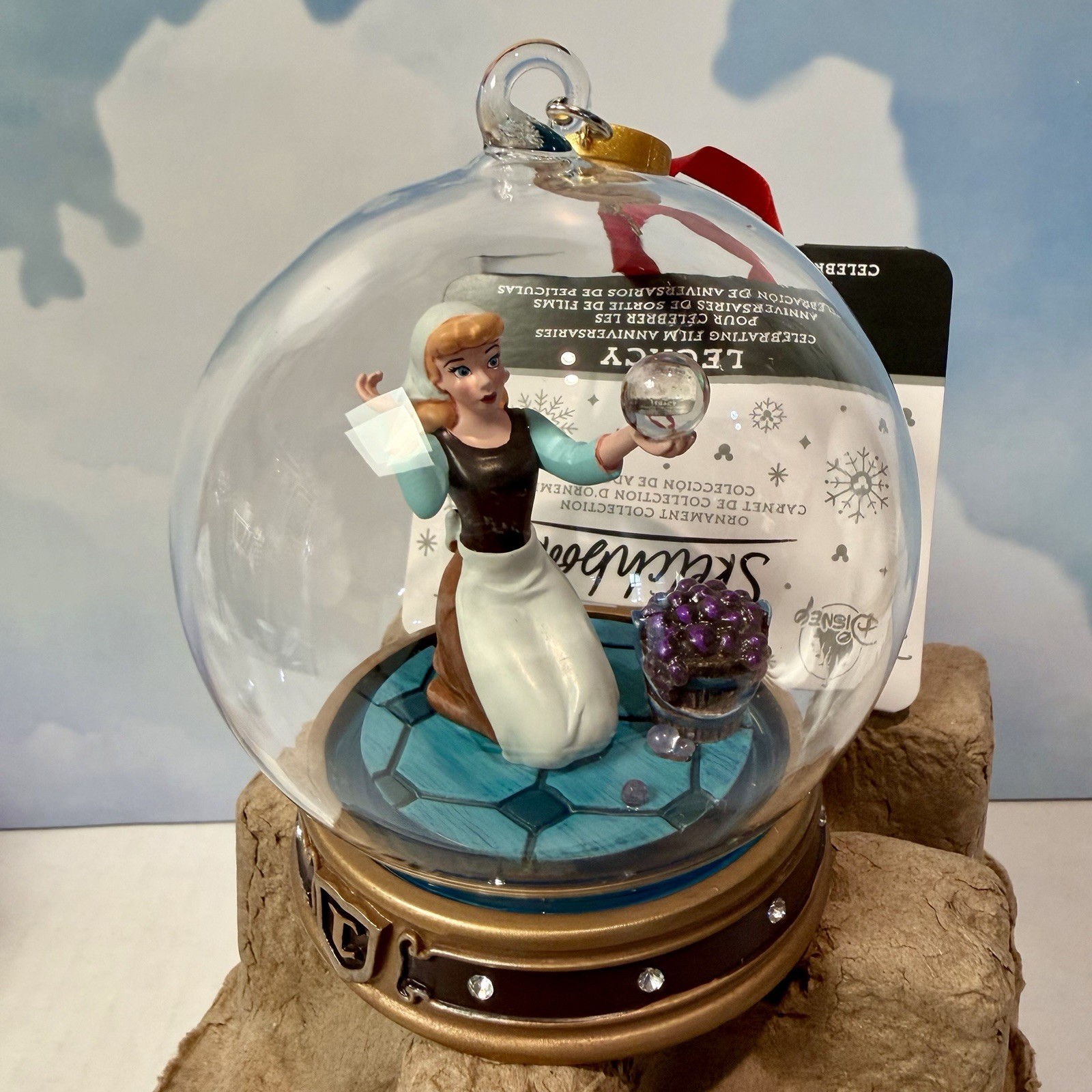 Disney Cinderella 75th Anniversary Legacy Sketchbook Ornament