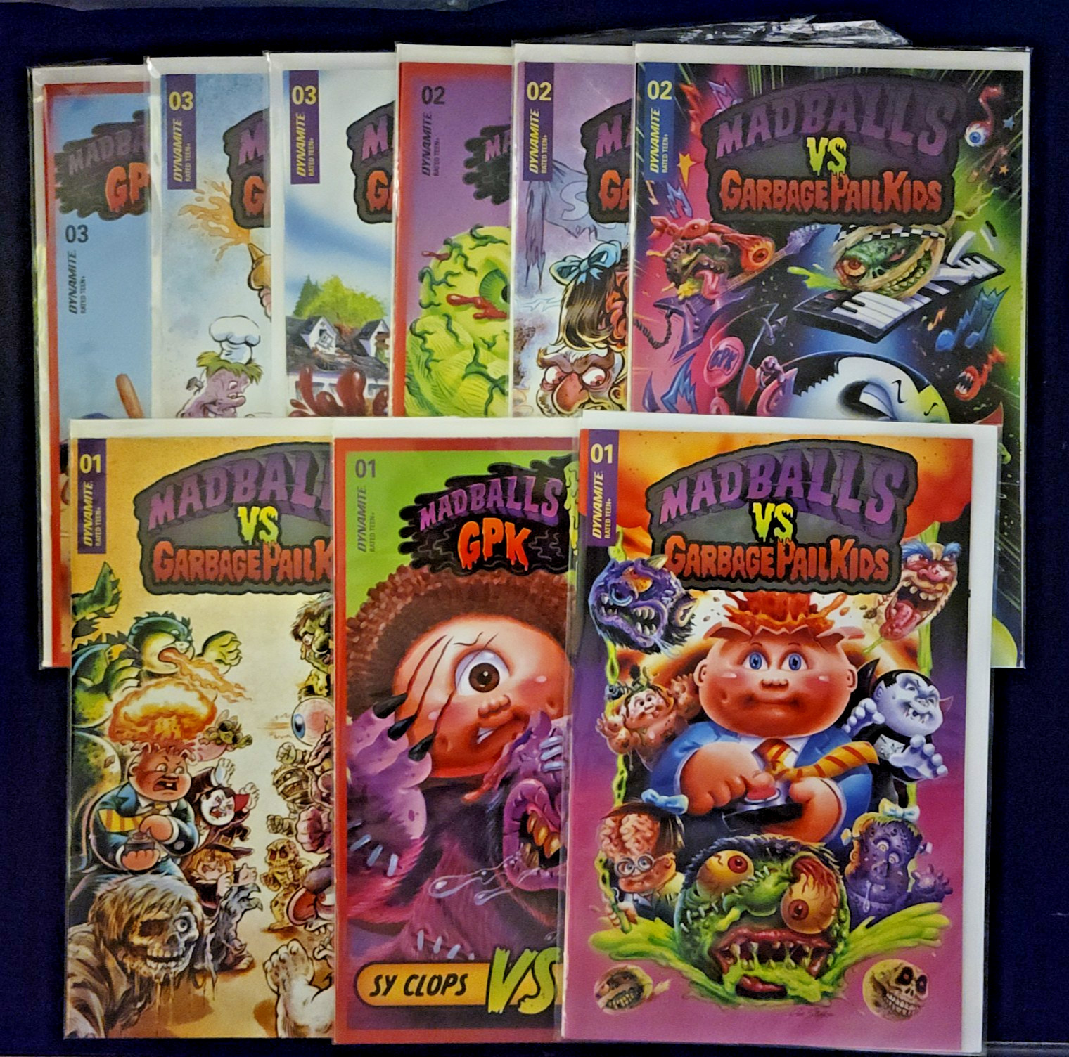 Madballs vs Garbage Pail Kids #1-3 A B C Variants Set 9 Comics NM Unread Lot