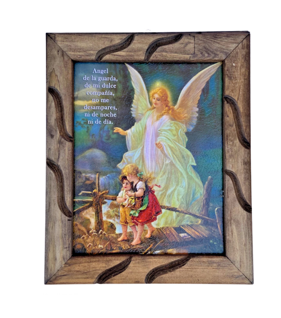 Angel De La Guarda Imagen Con Oracion En Cuadro 9