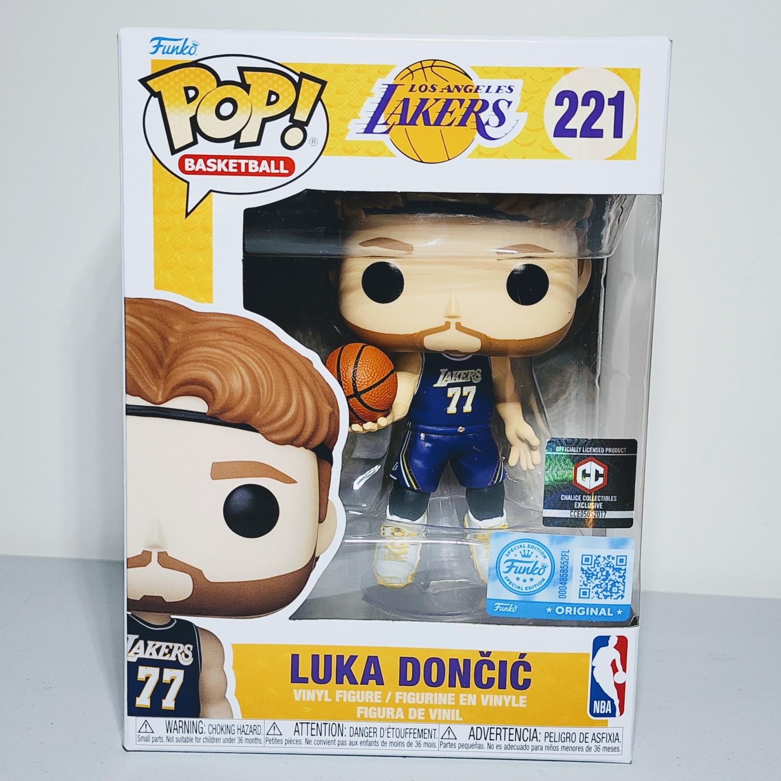 Funko Pop NBA: LA Lakers - Luka Dončić #221 Chalice Collectibles Exclusive Funko Pop NBA: LA Lakers - Luka Dončić #221 Chalice Collectibles Exclusive