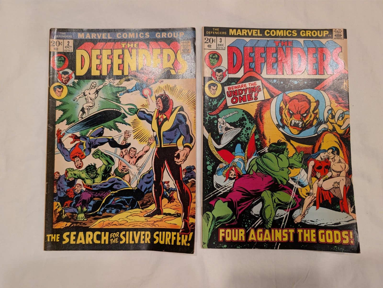 Marvel The Defenders 2 & 3 1972 2 Issues