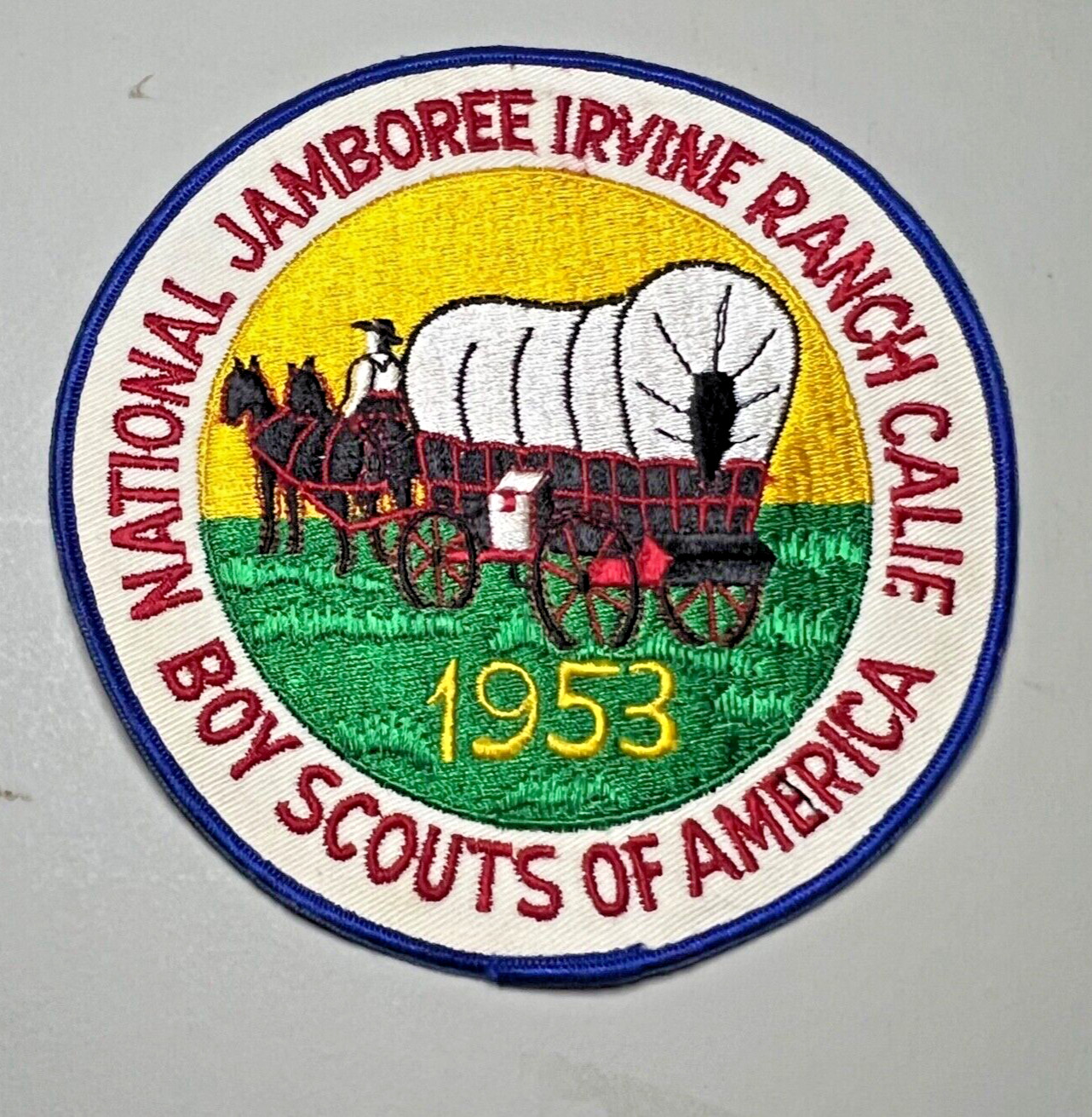1953 National Jamboree JACKET Patch, Original, Irving Ranch, Calif, Boy Scouts