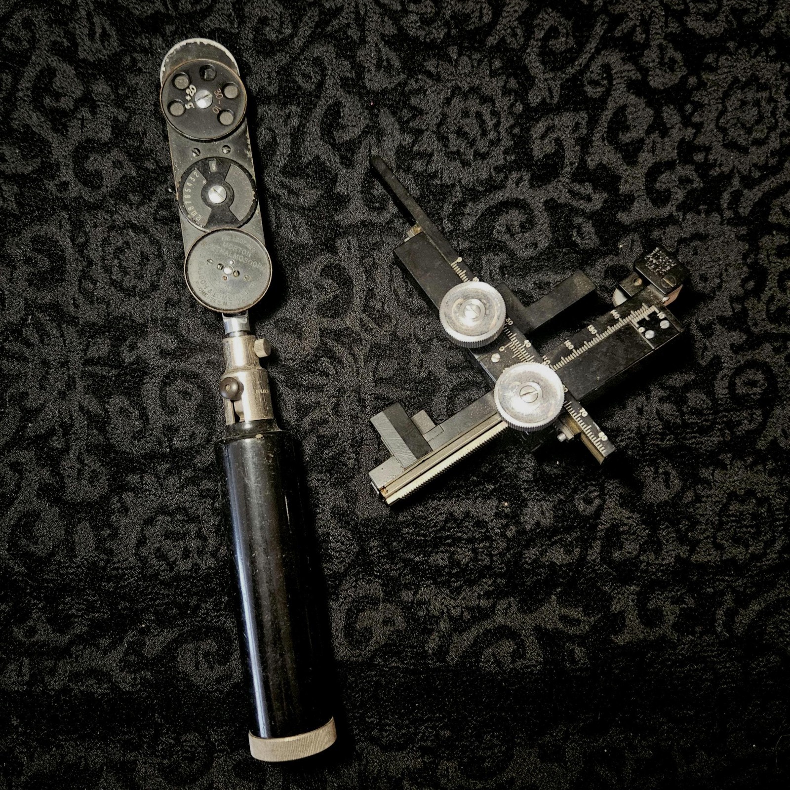 1940s Bausch and Lomb Optometry Co. Eye Doctor Tool Lot Ophthalmoscope