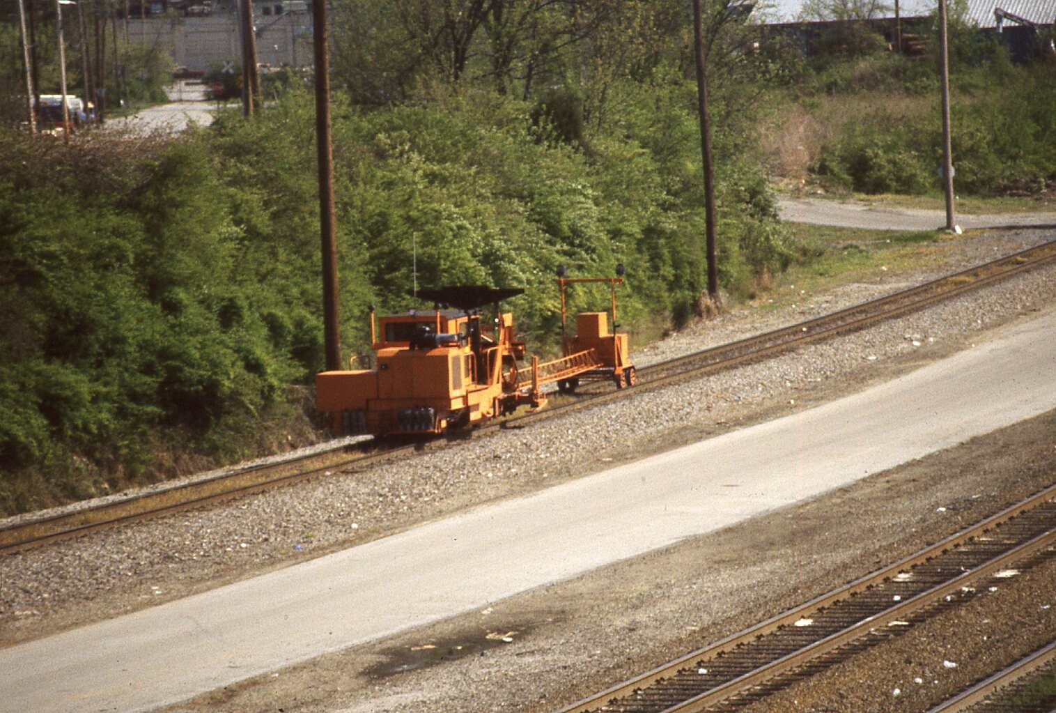 Duplicate Train Slide Railroad Equipment  on tracks