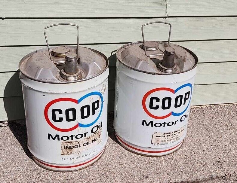 Vintage 5 gal. CO OP MOTOR OIL 