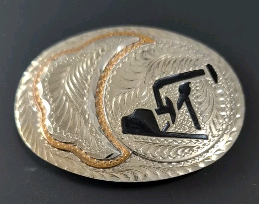 Vintage Wil-Aren Originals Belt Buckle Oil Derrick