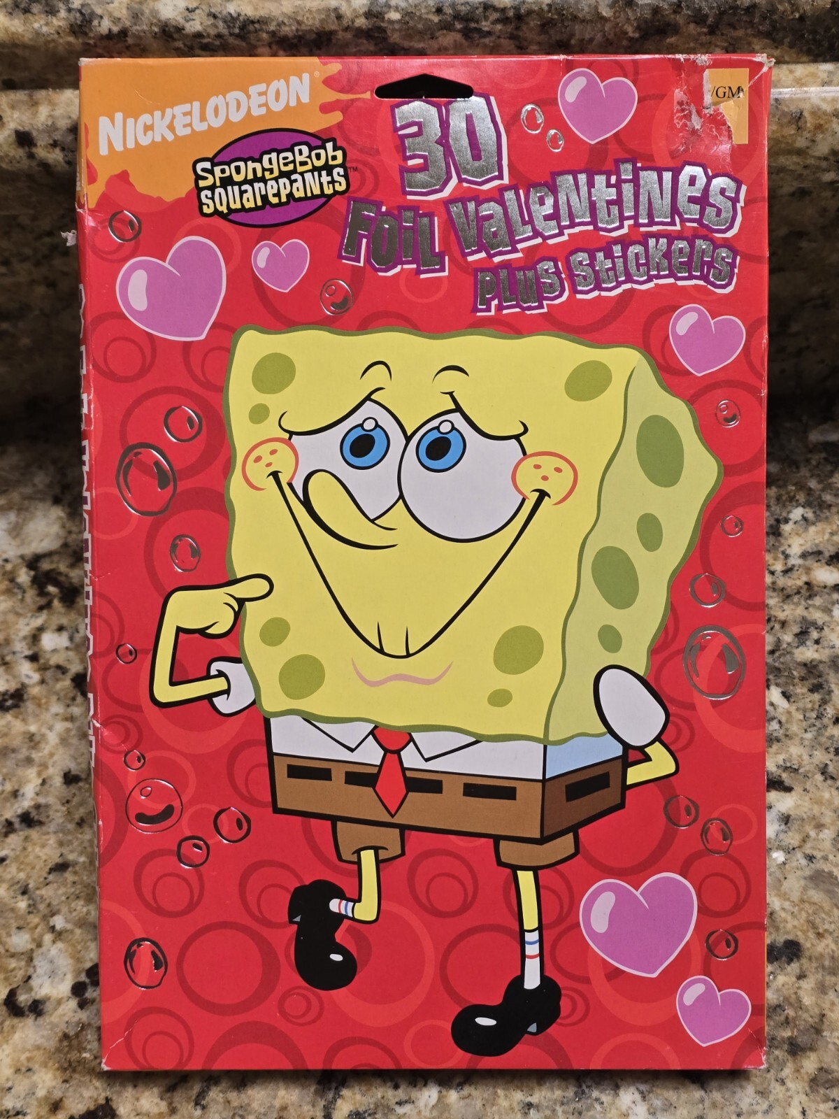Vintage SpongeBob SquarePants Valentine’s Day 30 Cards W/ Stickers New 2000's