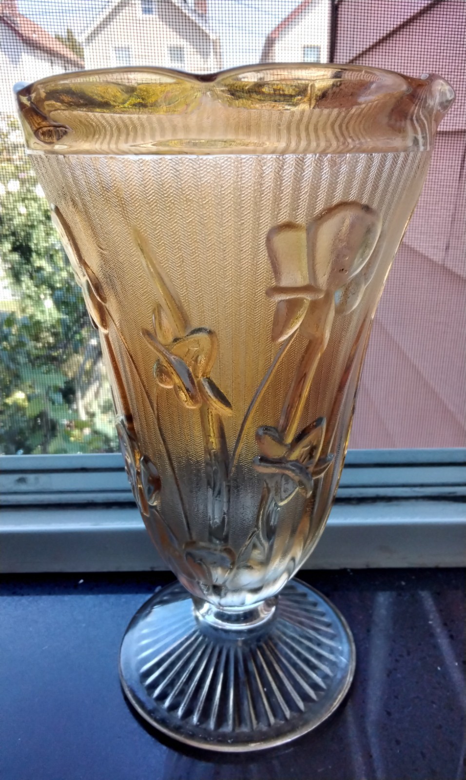 Depression Glass Vase  9