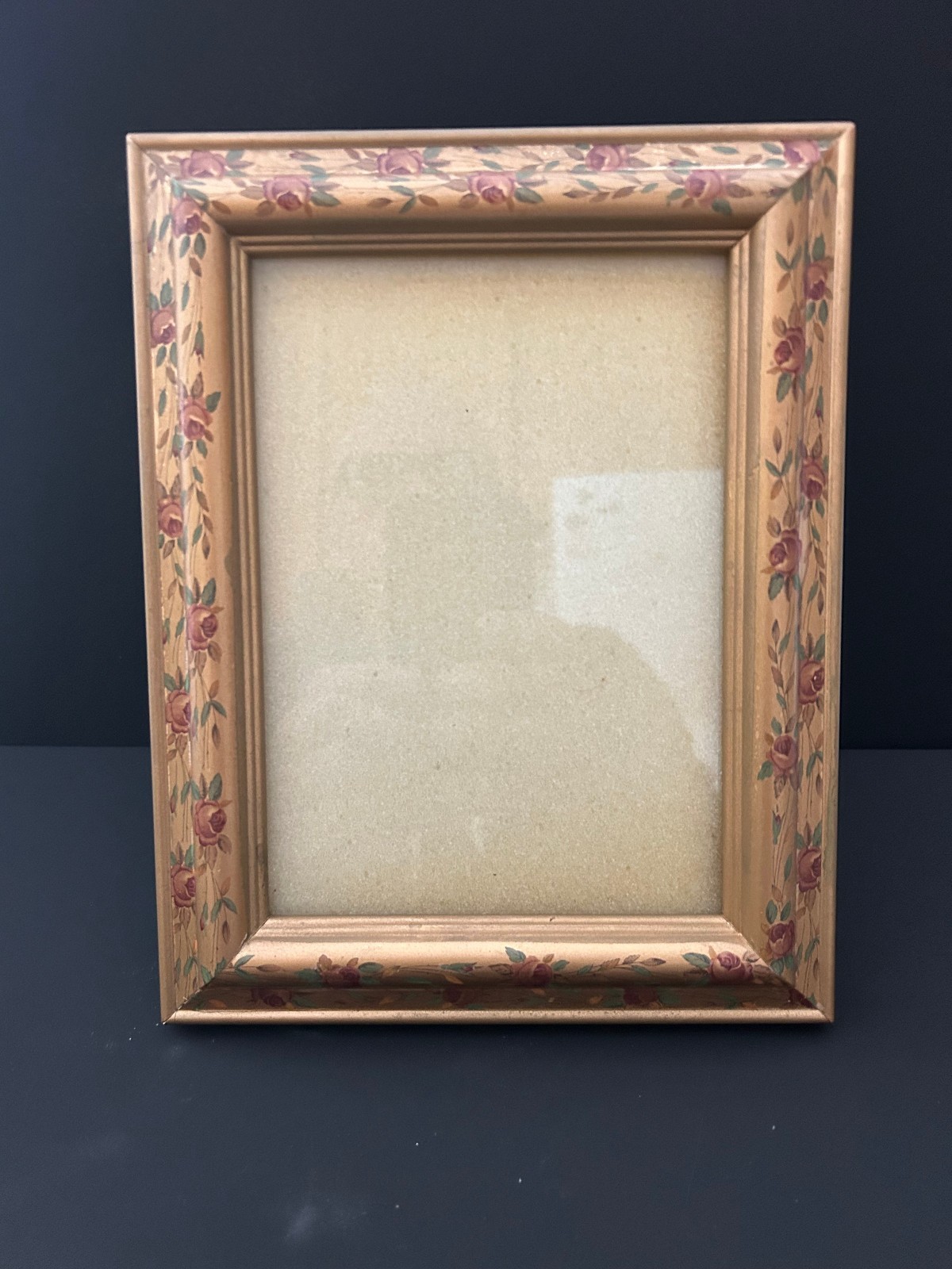 Vintage Gold Painted Floral Frame 5