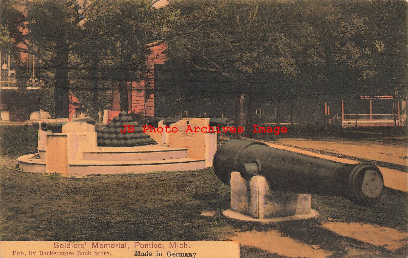 MI, Pontiac, Michigan, Soldiers\' Memorial, 1910 PM,Metropolitan News Pub No 2051 MI, Pontiac, Michigan, Soldiers\' Memorial, 1910 PM,Metropolitan News Pub No 2051