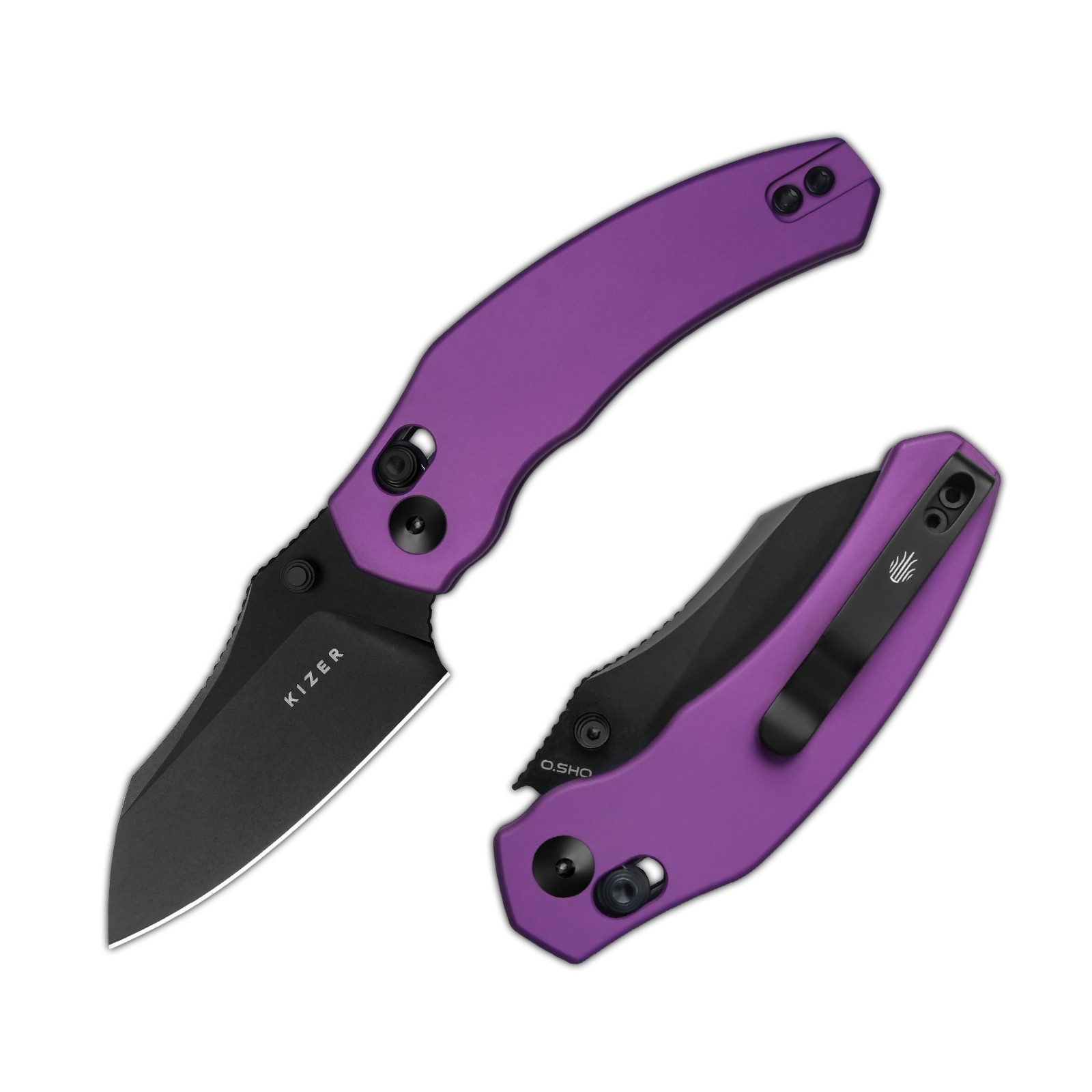 Kizer Mini Bulldog Folding Knife S45VN/Nitro-V Blade Titanium/Aluminum Handle