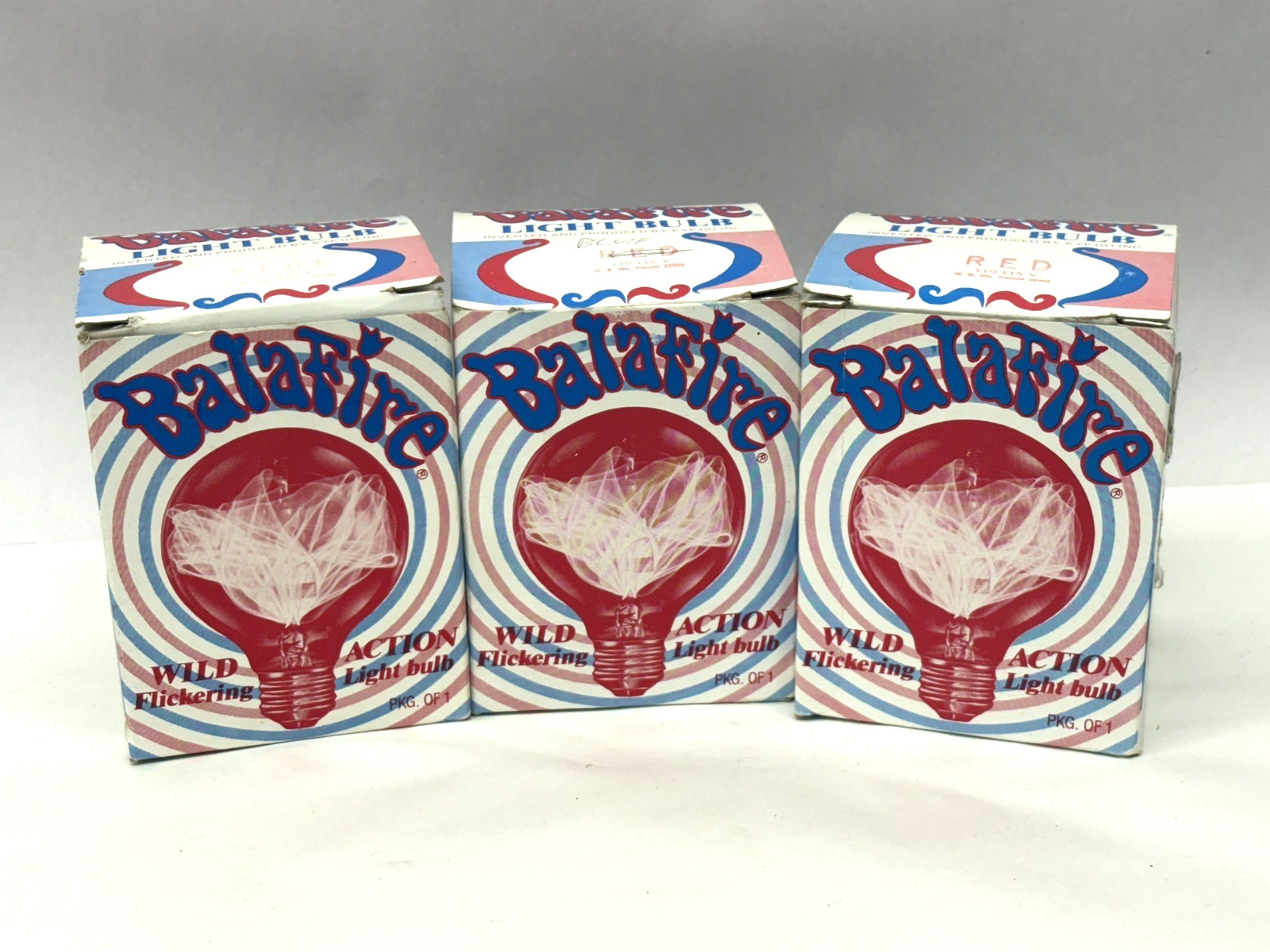 3 Vintage Balafire Light Bulb EMPTY BOXES ONLY