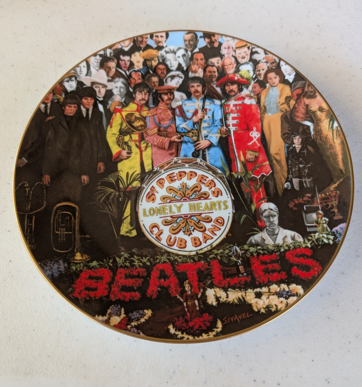 Vintage Sgt Pepper \'The 25th Anniversary\' Plate One by Apple Core 1992