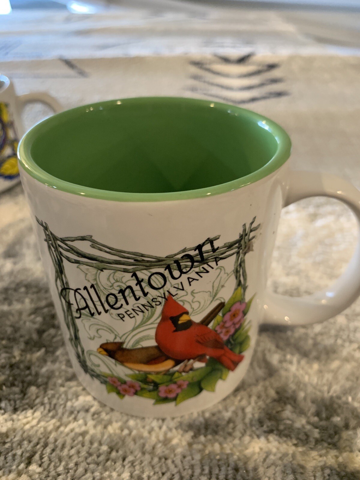 Allentown Pennsylvania Coffee Mug~Birds~Vintage