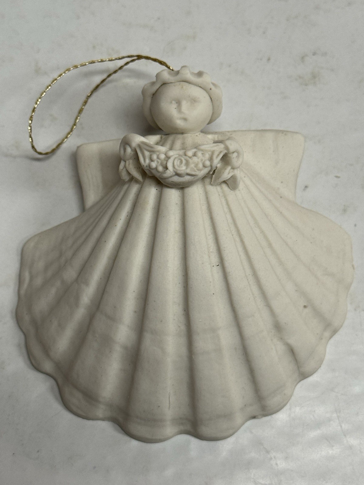 Margaret Furlong 3” Angel Ornament 1995 Shell No Chips Or Cracks Vintage~