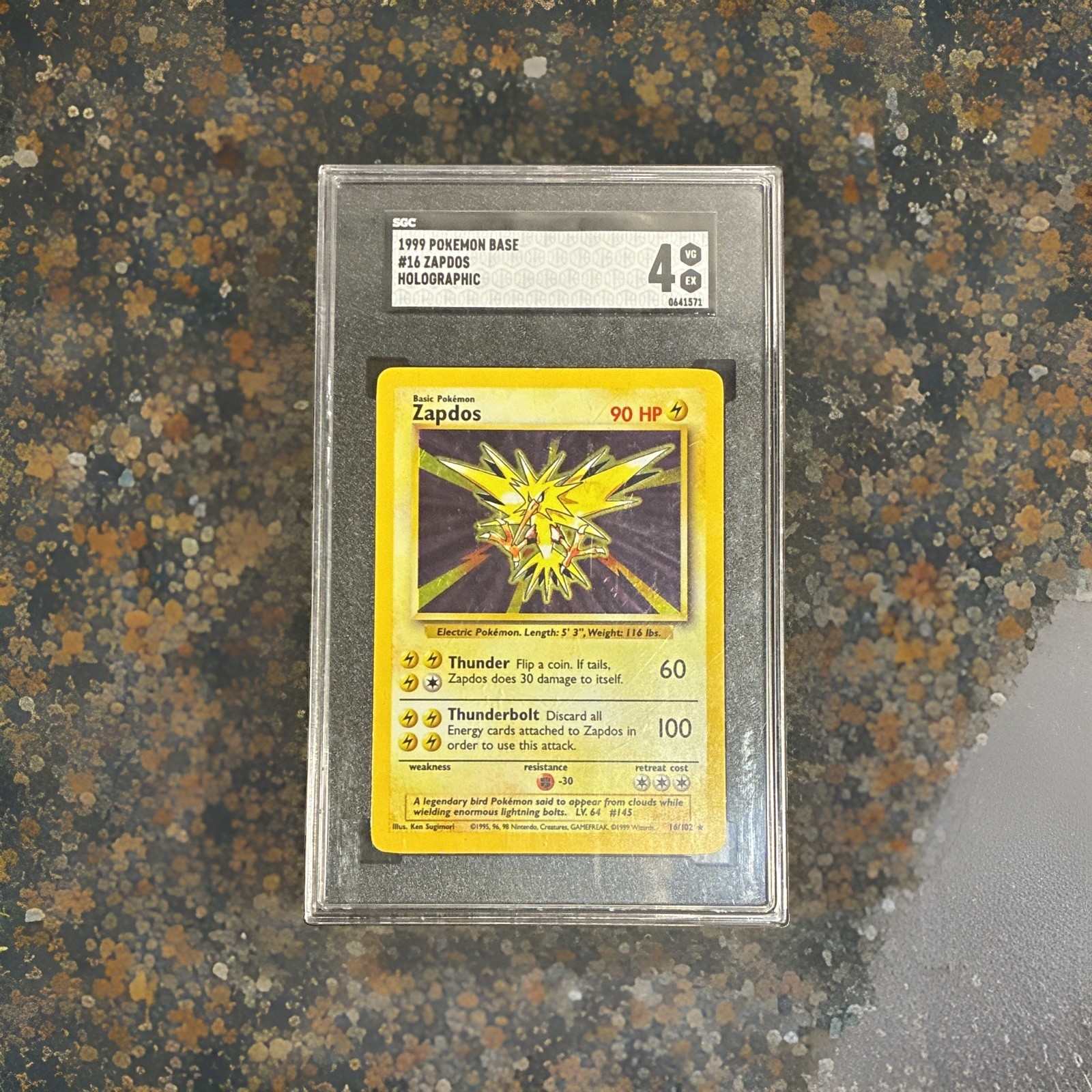 1999 Pokémon Base Set Holo Graded Lot 2: Zapdos 16/102 & Gyarados 6/102