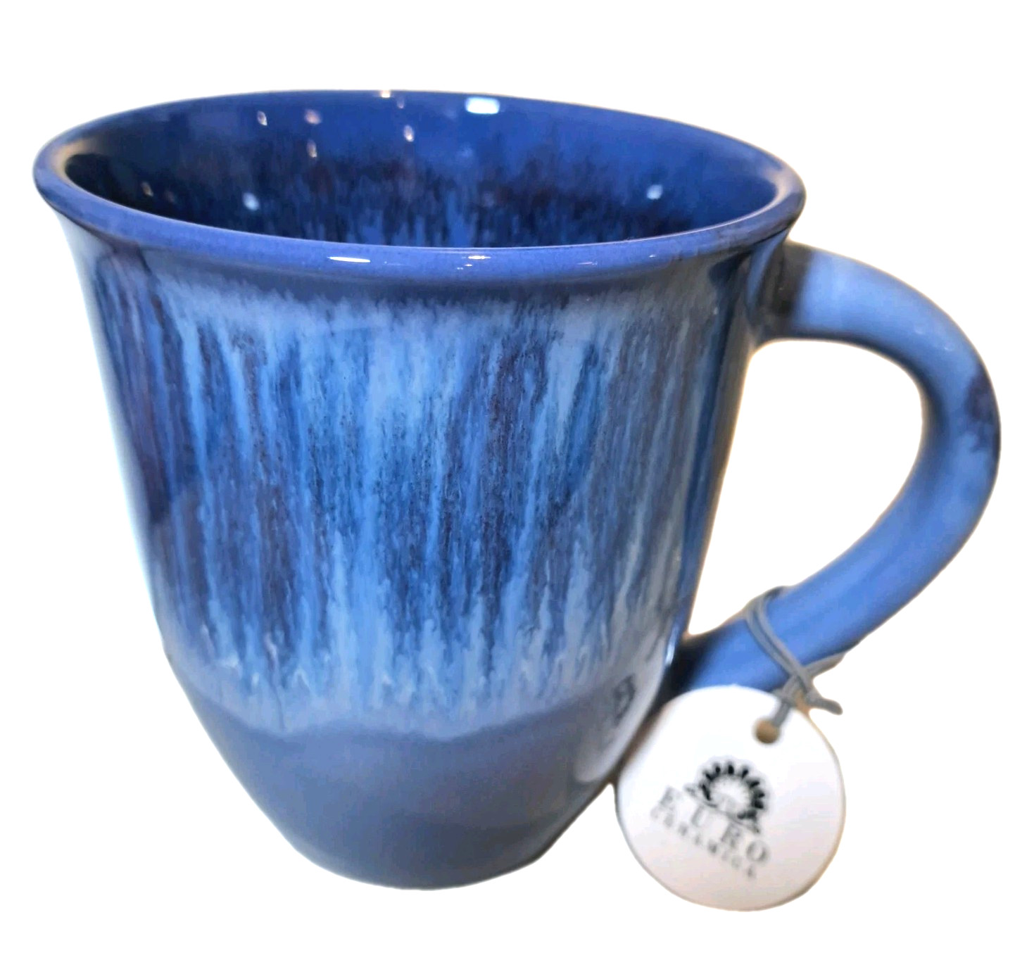 Euro Ceramica Coffee Cup Mug Blue NEW NWT Gift Tea Beverage
