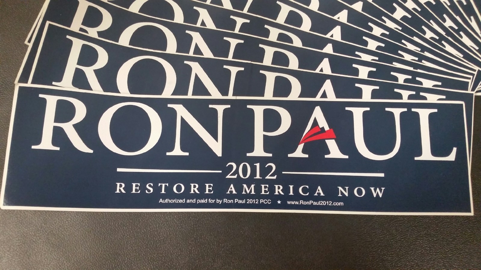 RON PAUL 2012 Bumper Sticker Blue car decal Official Campaign for President NEW RON PAUL 2012 Bumper Sticker Blue car decal Official Campaign for President NEW