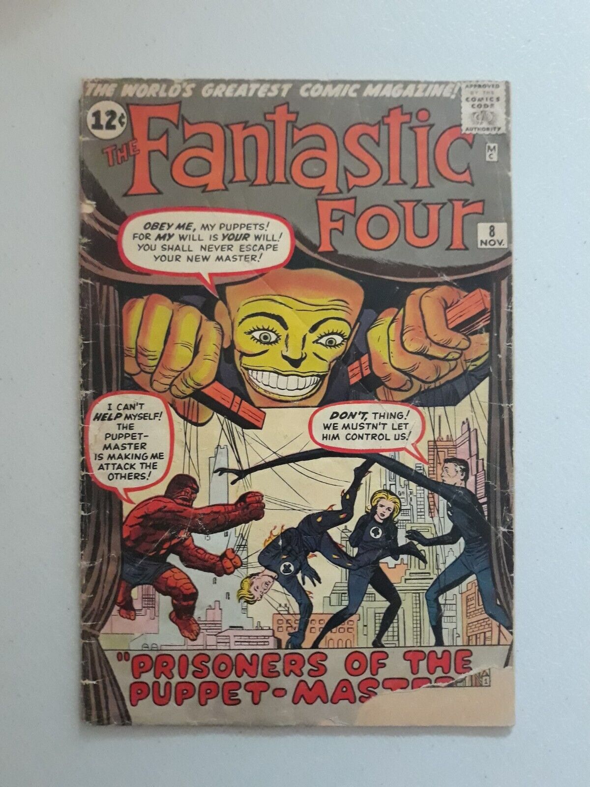 Fantastic Four 8 Puppet Master 1st Appearance Marvel Comics 1962
