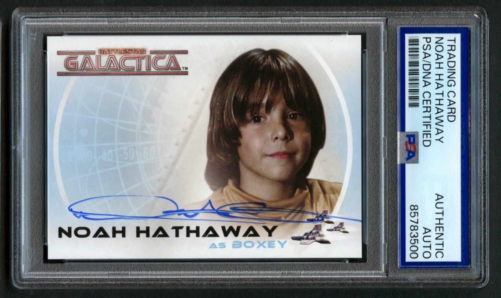 Noah Hathaway signed autograph Actor Battlestar Galactica Trading Card PSA Slab
