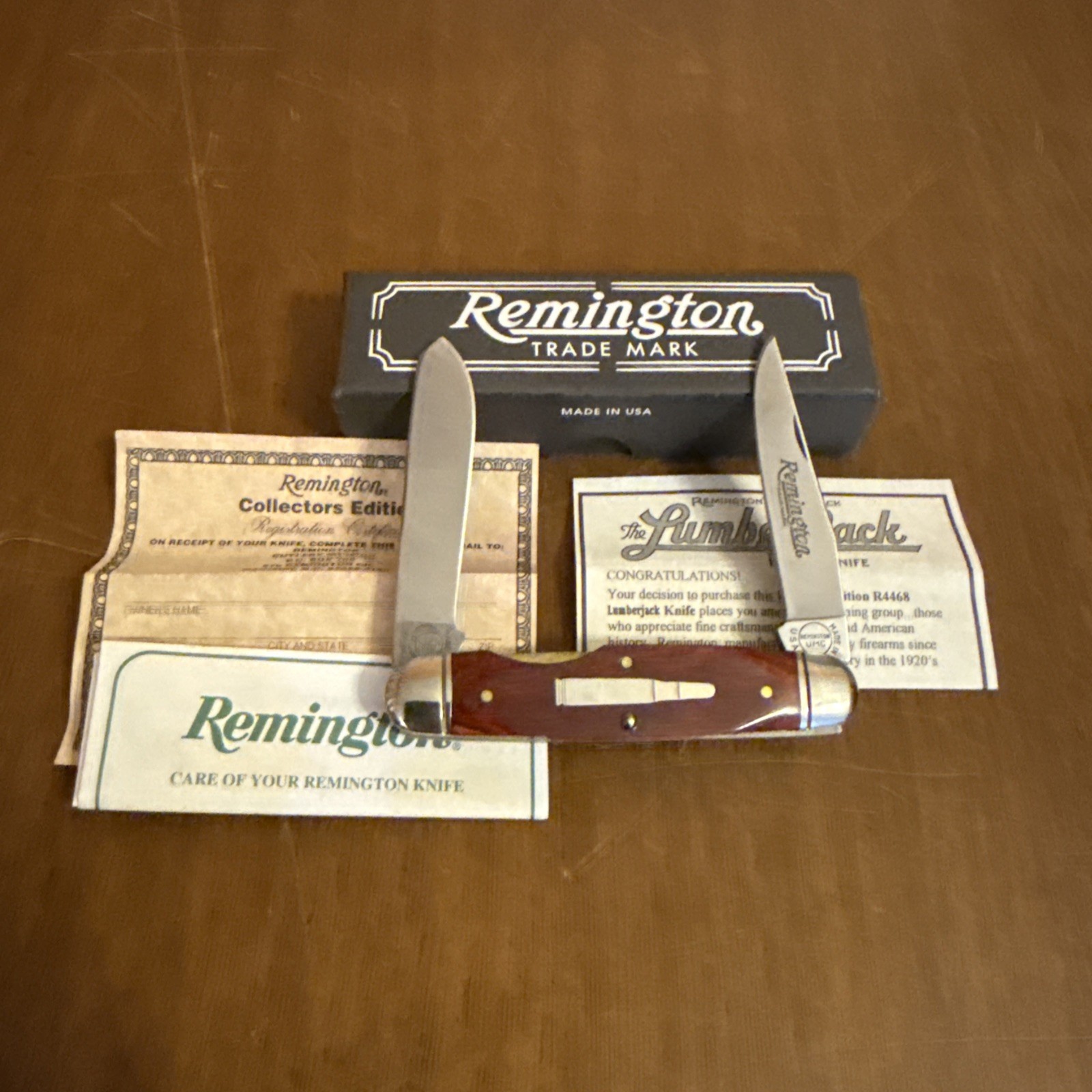 Mint 1997 Remington Bullet Knife R4468 The Lumberjack NIB w/ Papers Camillus