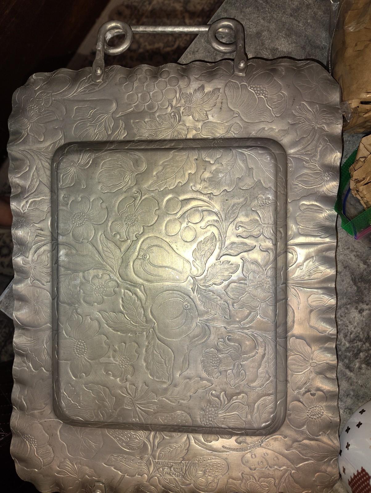vintage aluminum trays