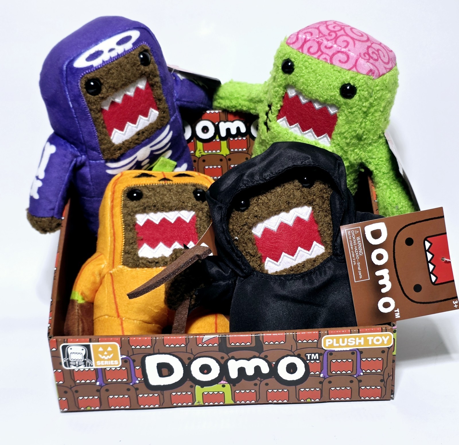 DOMO Domo-Kun 2026 Target Halloween Costume Plush Complete Set 4 NWT + Display