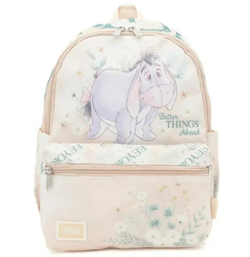 Disney Winnie the Pooh EEYORE 13-inch Nylon Backpack Deluxe Allover Print