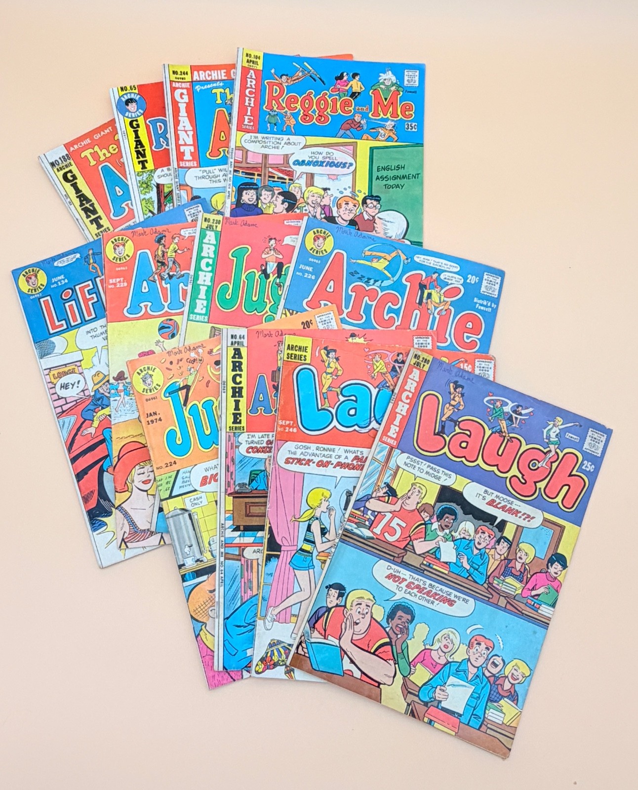 Archie Comics Lot 12 Bronze Age 1970s Jughead Laugh Reggie Giant Series Betty