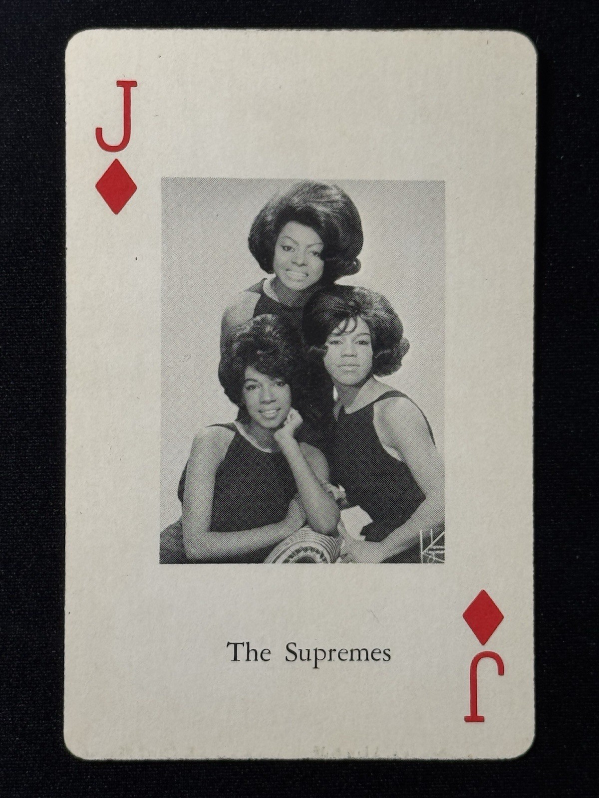 1966 The Supremes, Diana Ross, Mary Wilson Heather Music Playing Card