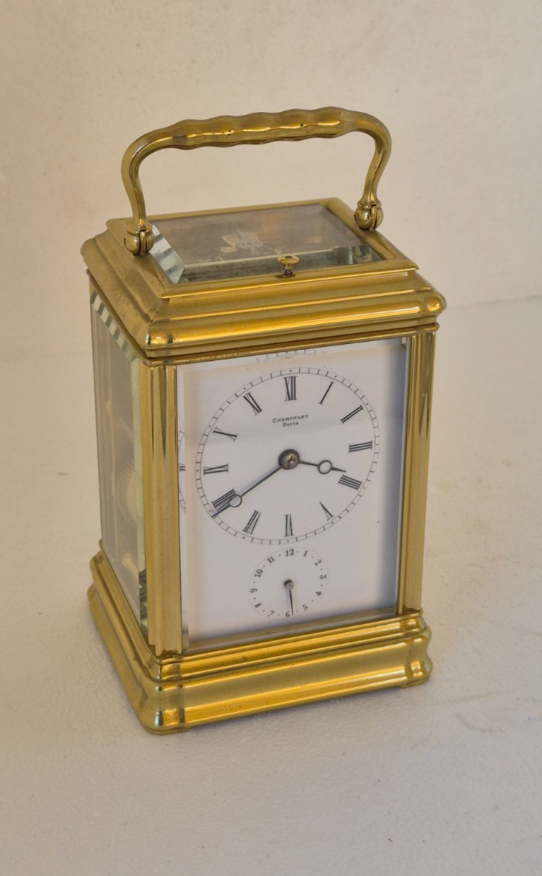 Antique Drocourt Carriage Clock c1860 Smaller Size
