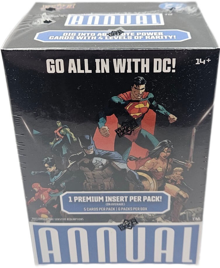 2024-25 Upper Deck DC Annual Factory Sealed Trading Cards 6 Pack Blaster Box
