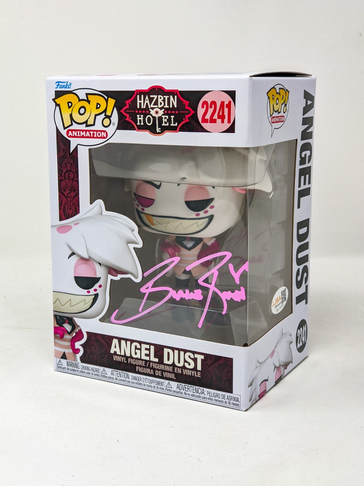 Blake Roman Angel Dust #2241 Signed Funko Pop JSA Certified Autograph