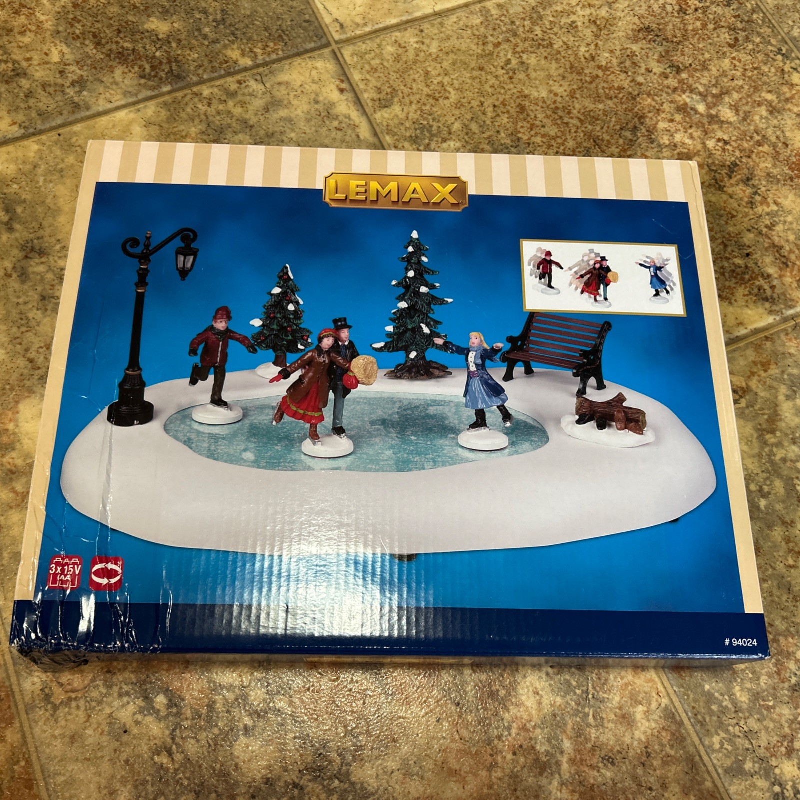 Lemax Winter Skating Animated Skating Pond