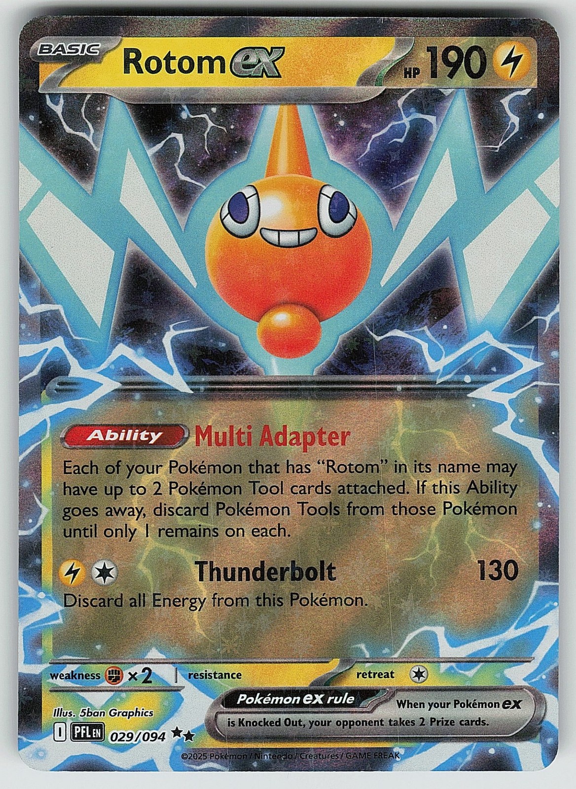 Rotom ex Holofoil PFL - 029/094 NM