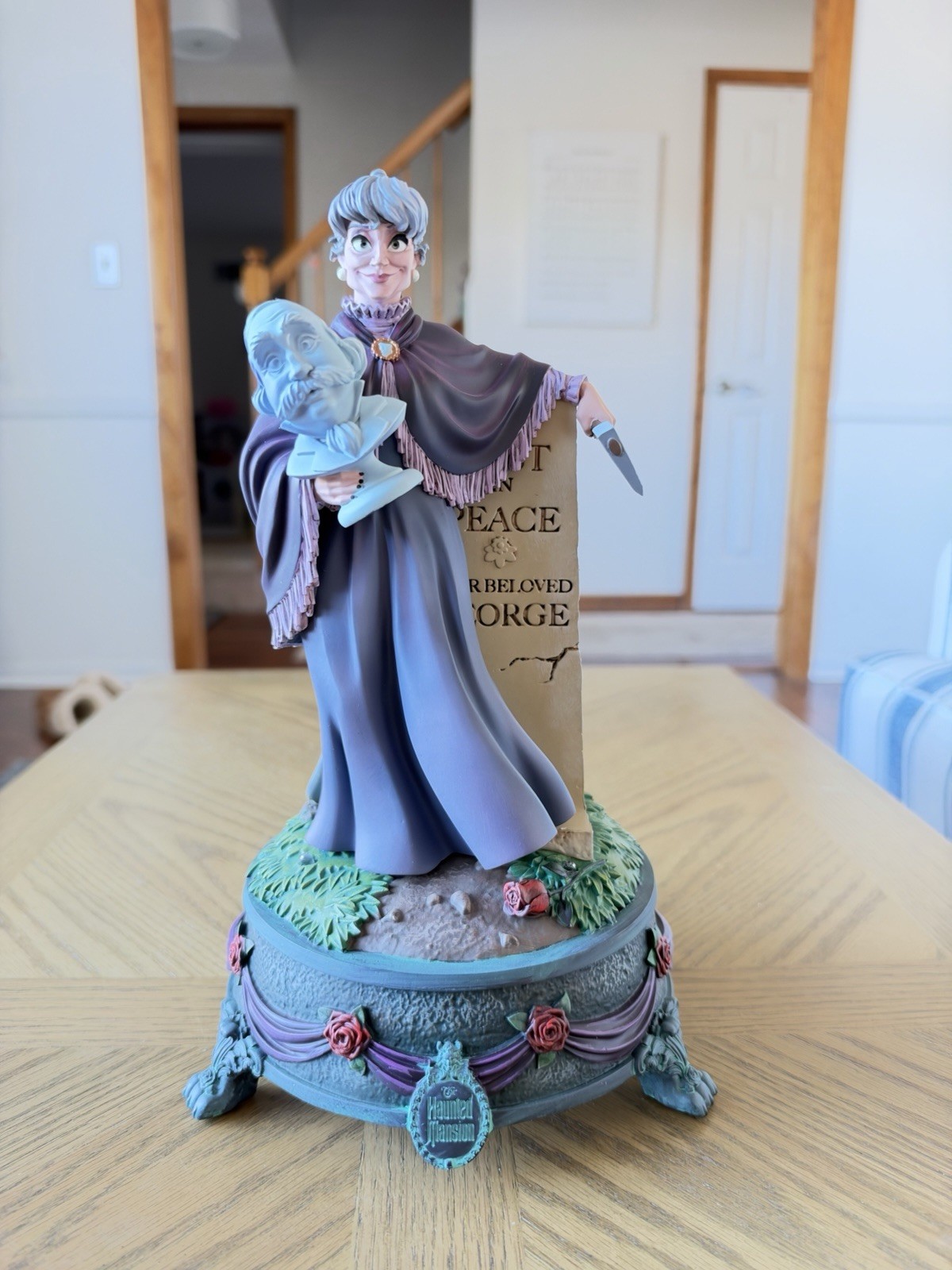 Disney Haunted Mansion Constance Hatchaway Light Up Figurine Stretching Portrait